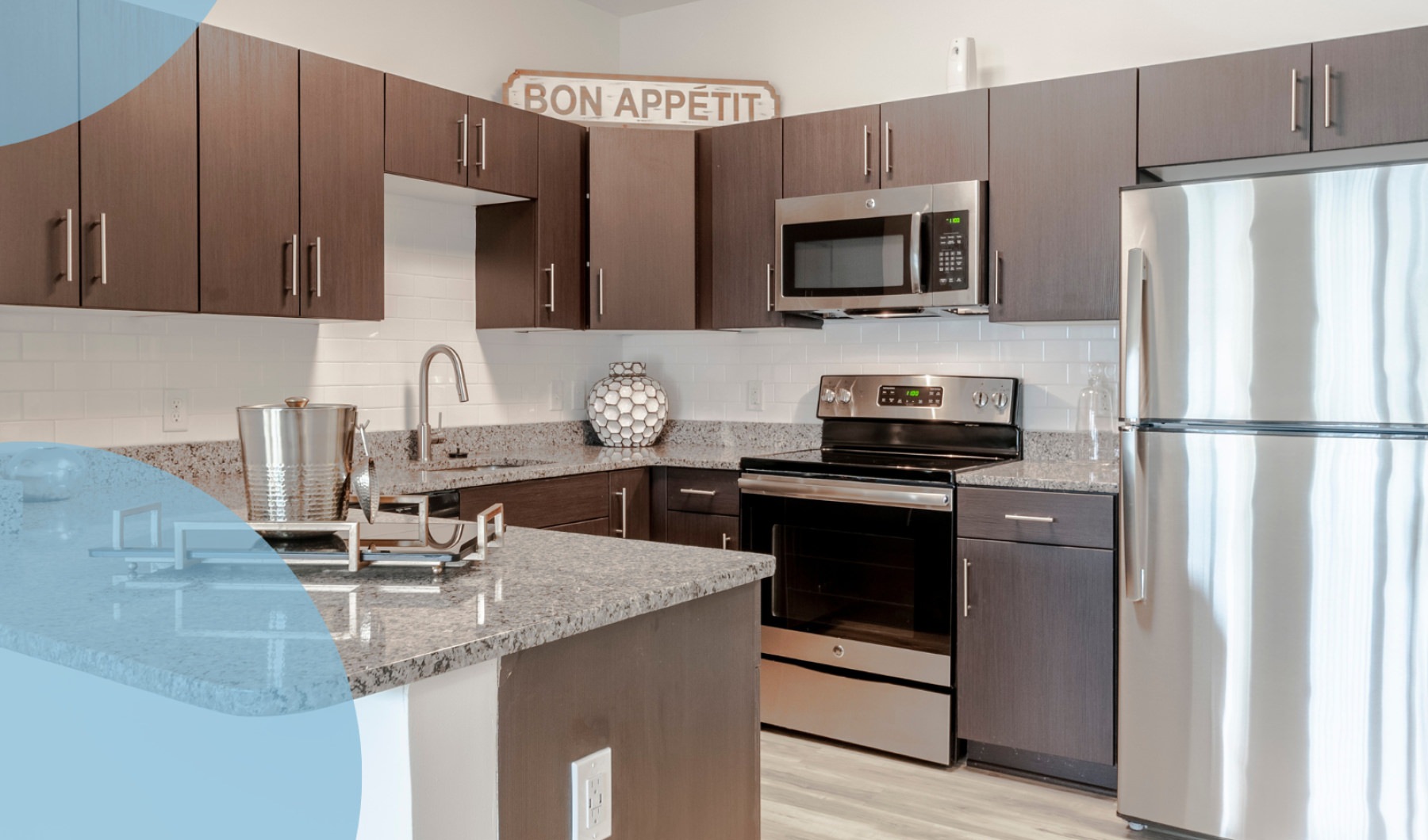 rotator Well-lit kitchen with ample counter space